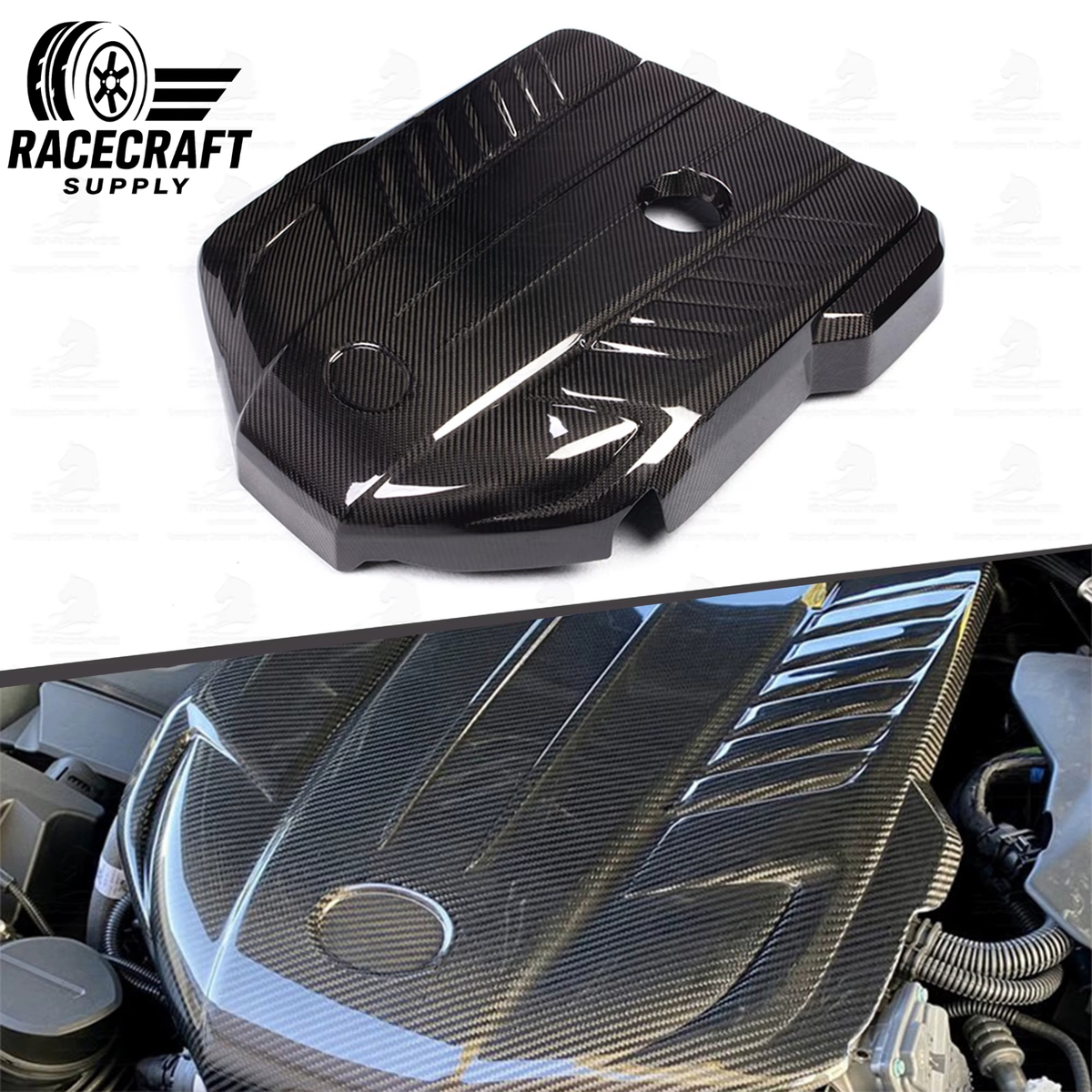 Cache moteur en fibre de carbone pour TOYOTA SUPRA A90 A91