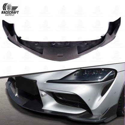 Lame avant en fibre de carbone style Tm pour Toyota Supra A90 A91