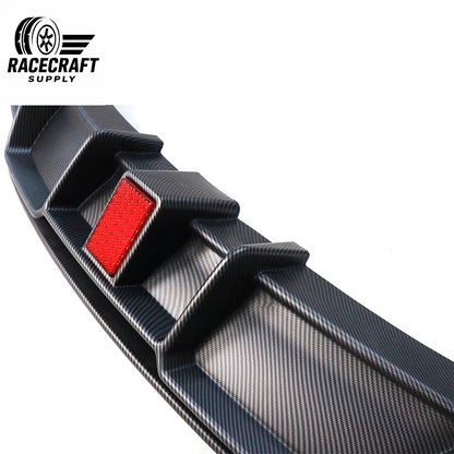 V Type carbon Rear Diffuser for Tesla Model 3 With LED Light