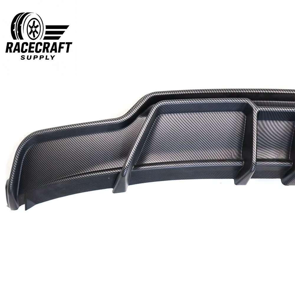 V Type carbon Rear Diffuser for Tesla Model 3 With LED Light