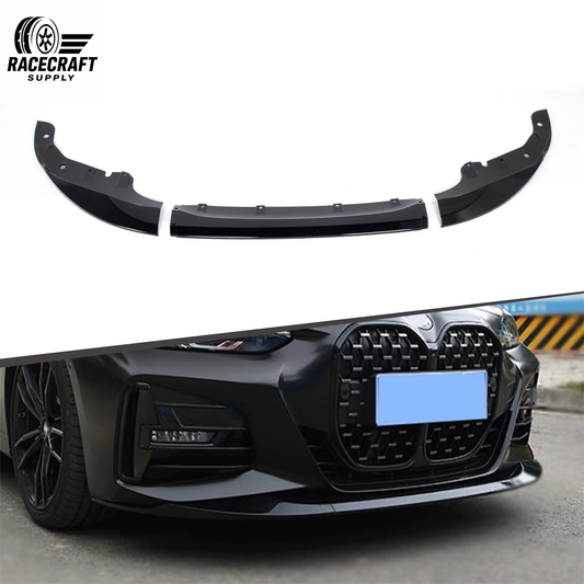 Glossy Black  Front Bumper Lip for BMW G22