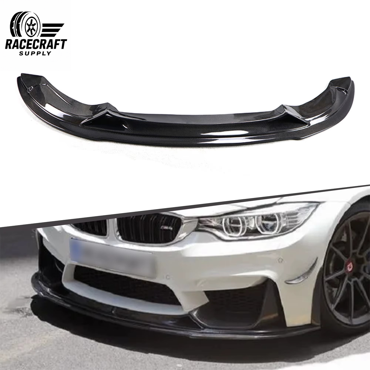 Lame avant en fibre de carbone pour BMW F80 F82 F83
