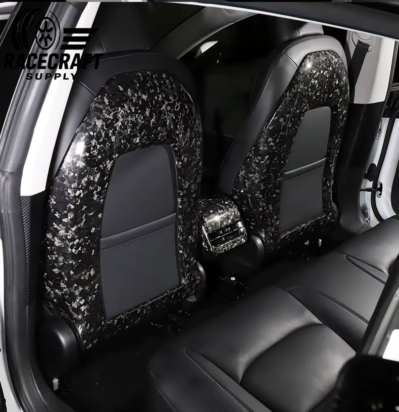 Housses de siège en fibre de carbone sèche pour Tesla Model 3 et Y