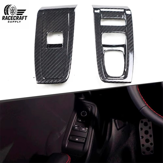 Cache-interrupteurs de porte intérieurs en fibre de carbone pour Toyota GR86 / Subaru BRZ