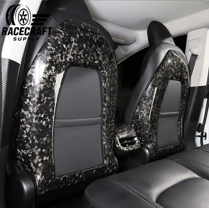 Housses de siège en fibre de carbone sèche pour Tesla Model 3 et Y