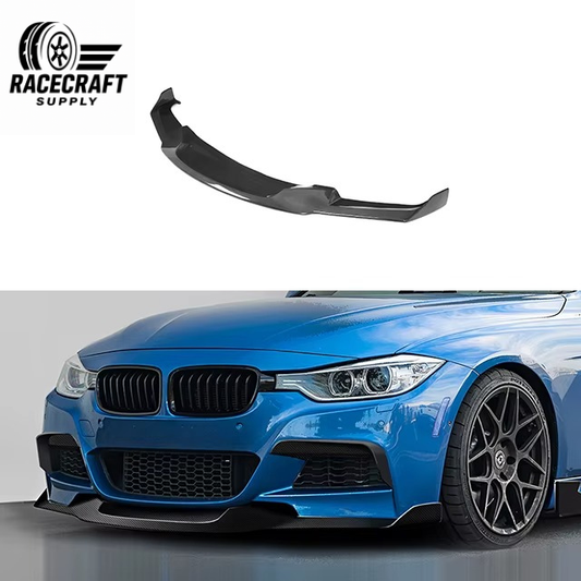 Lame de pare-chocs avant en fibre de carbone pour BMW F30