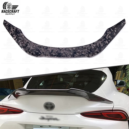 Becquet arrière de style V en fibre de carbone forgée pour Toyota SUPRA A90 A91