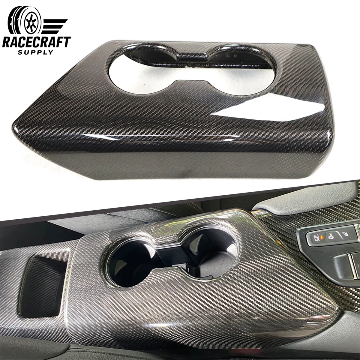 Couvercle d'accoudoir en fibre de carbone sèche pour Toyota Supra A90 MK5