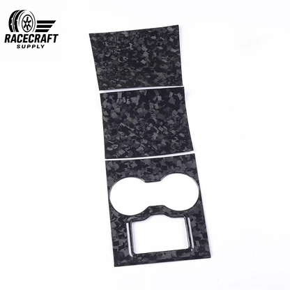 Center Console Cover 3 Pcs Dry Carbon Fiber for Tesla Model 3 & Y