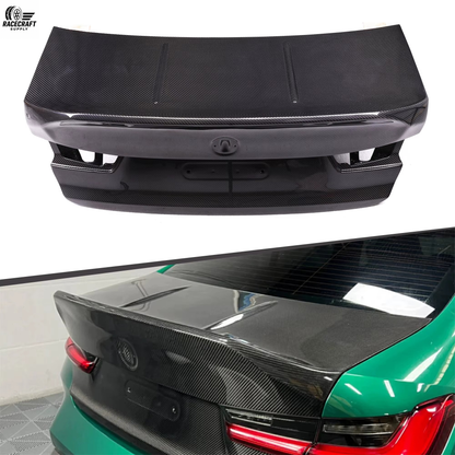 Coffre en carbone sec style CSL pour BMW M3 G80