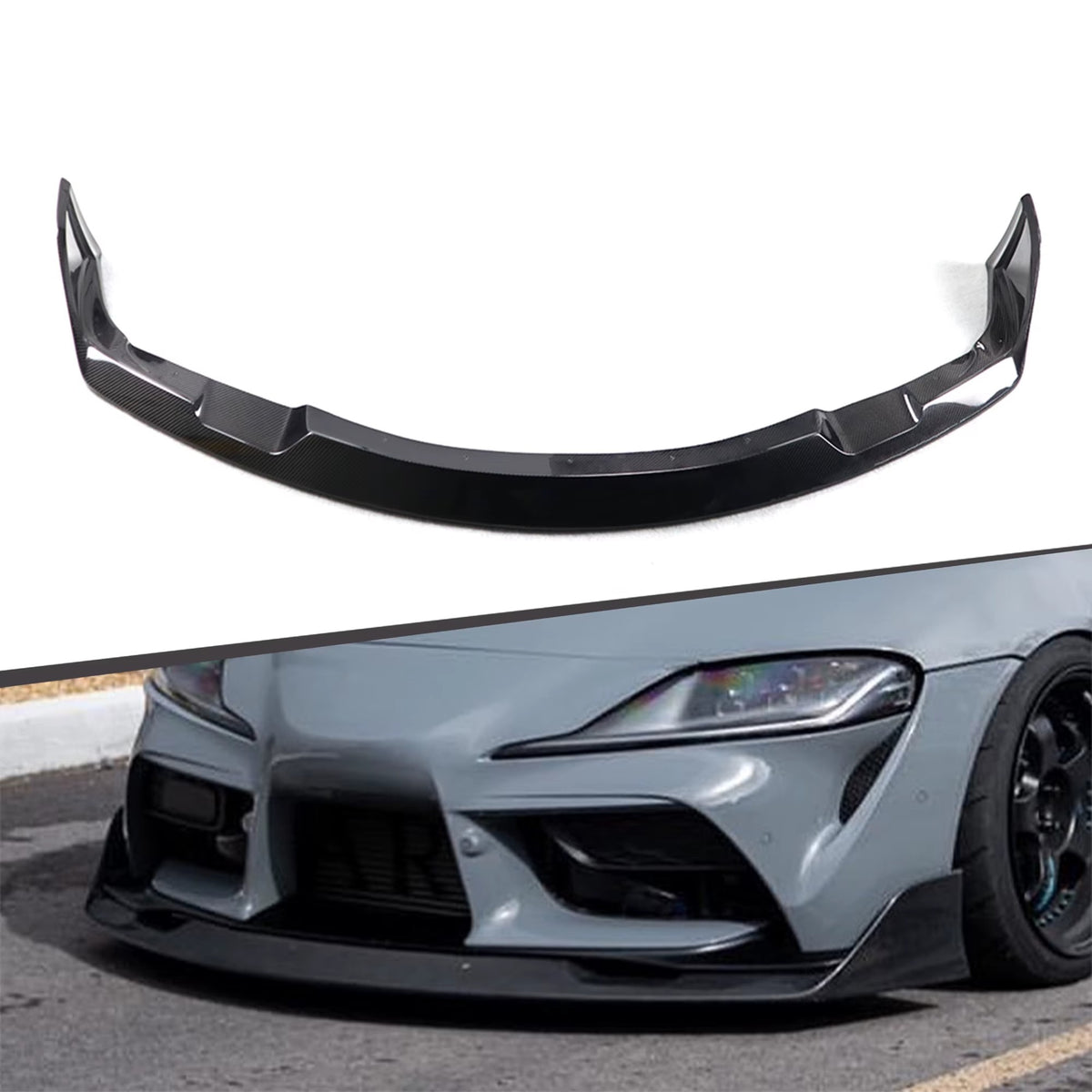 Lame avant en fibre de carbone type AG pour Toyota Supra A90 A91 MK5