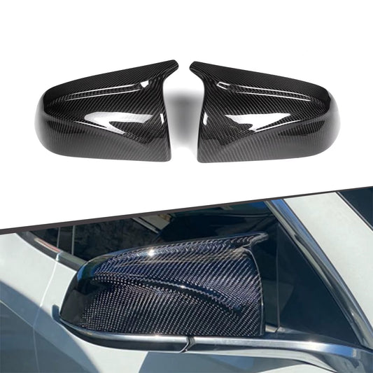 Cache de rétroviseur style M en fibre de carbone pour Tesla Model 3